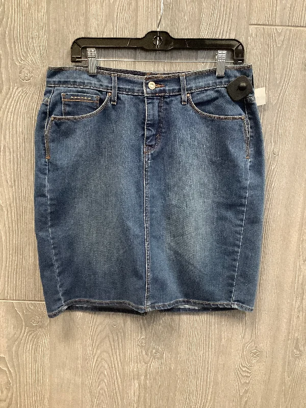 women's vintage leather skirtsSkirt Midi By Levis In Blue Denim, Size: 10