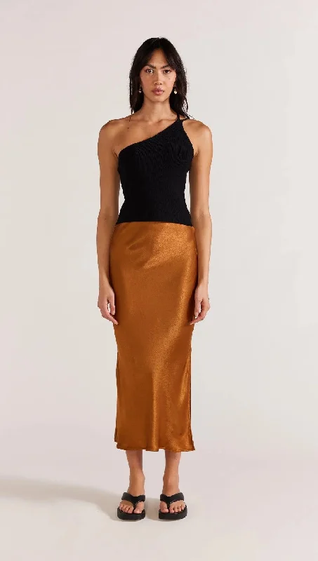 women's satin skirtsStaple The Label Rayna Midi Skirt